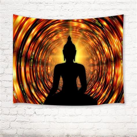 Zen Decor Tapestry Spa Budhist Meditation Wall Hanging Blanket For