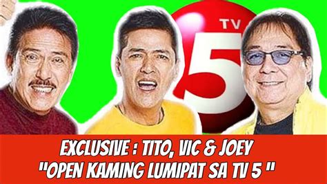 TITO VIC JOEY LILIPAT NA SA TV 5 BUONG DABARKADS NG EAT BULAGA