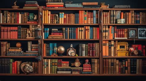 Vintage Bookshelf Aesthetic HD Wallpaper By Laxmonaut