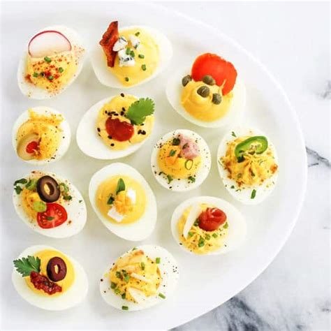 Classic Deviled Eggs Recipe 12 Ways To Garnish • A Farmgirls Dabbles