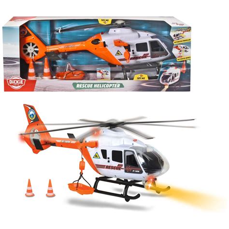 Dickie Toys Sos Rettungshelikopter Xxl Hubschrauber Spielzeug Mit Licht Und Sound Smyths Toys