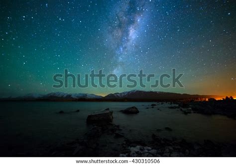 Milky Way Rising Above Lake Tekapo Stock Photo (Edit Now) 430310506