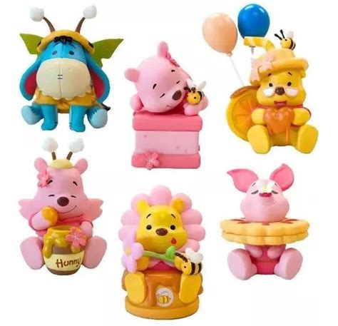 Set De Figuras Winnie Pooh Eeyore Piglet Coleccionables Meses Sin