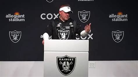 Raiders Josh Mcdaniels After Beating Chargers Video Dailymotion