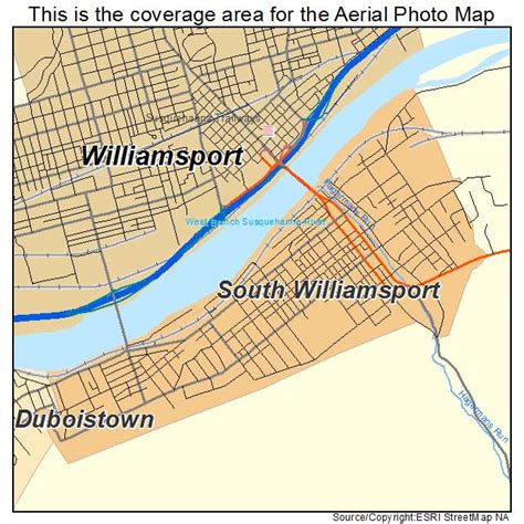 Aerial Photography Map of South Williamsport, PA Pennsylvania