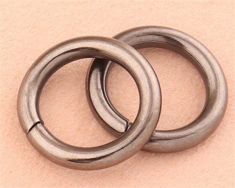 Mm Metal O Rings Welded Metal Loops Gunmetal Round Formed Etsy