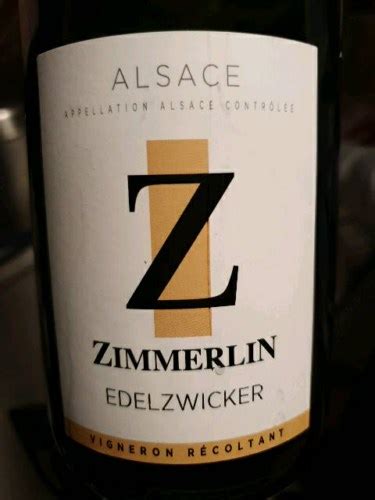 Zimmerlin Edelzwicker Vivino Us