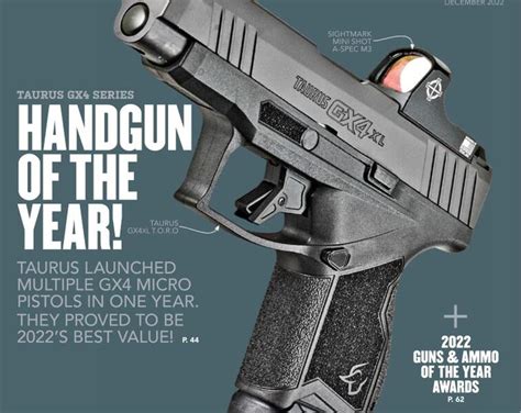 Pistola Taurus Gx4 Ganha Prêmio ‘handgun Of The Year 2022’ Nos Eua O Portal De Notícias Que