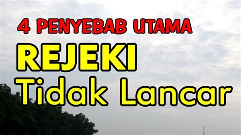 Rezeki Anda Seret Jangan Lakukan Kebiasaan Ini Supaya Allah Tak