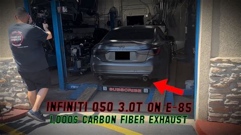 Insane Infiniti Q50 3 0T Luxe On E 85 Straight Piped Fiber Exhaust With