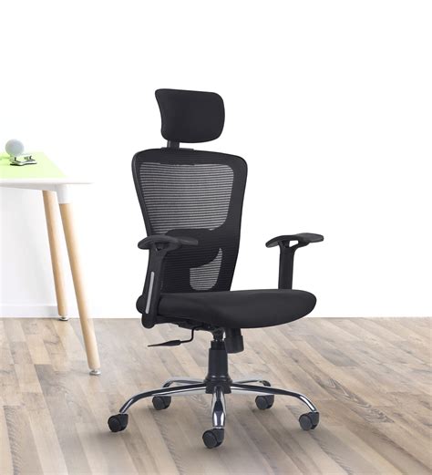 Buy Leo Wave Breathable Mesh Ergonomic Chair In Black Colour At Off