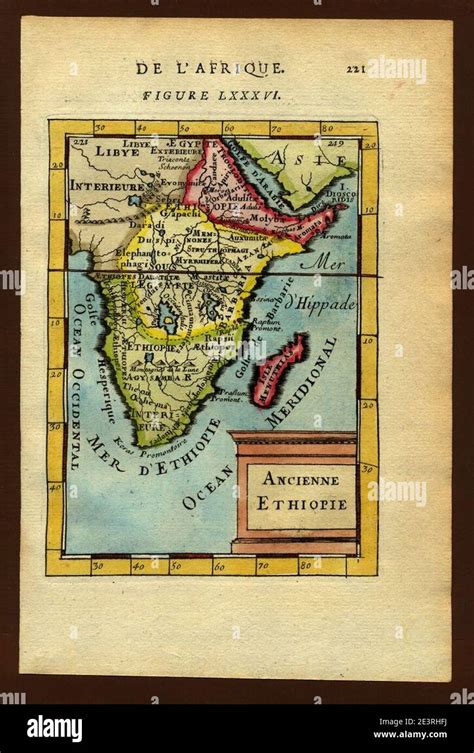 Map Of Ancient Ethiopia 1683 Stock Photo Alamy