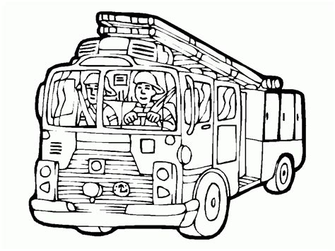 Fire Truck Coloring Pages Pdf at GetDrawings | Free download