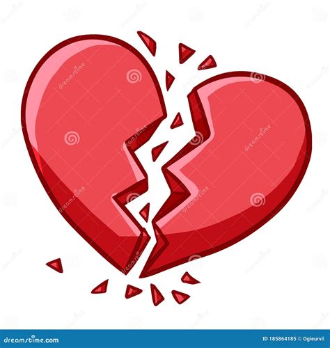 Funny Broken Heart Symbol - Vector. Stock Vector - Illustration of ...