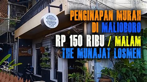 Penginapan Murah Di Malioboro Cuma Rp Ribu The Munajat Losmen Youtube