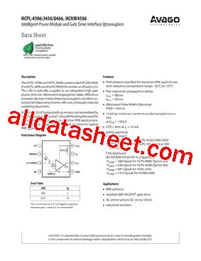 Hcpl J Datasheet Pdf Avago Technologies Limited