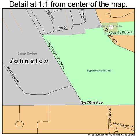 Johnston Iowa Street Map 1939765