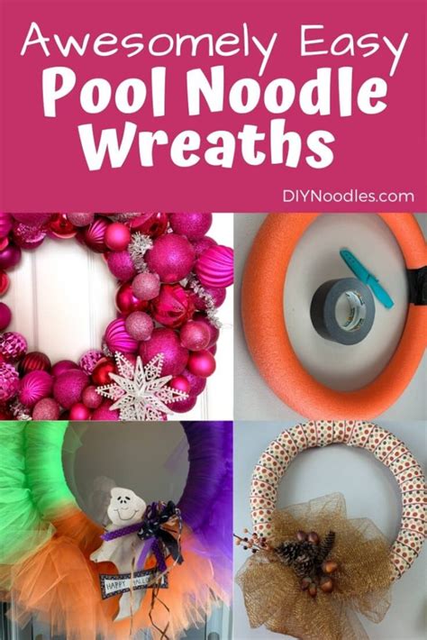 Diy Pool Noodle Wreaths Diy Noodles