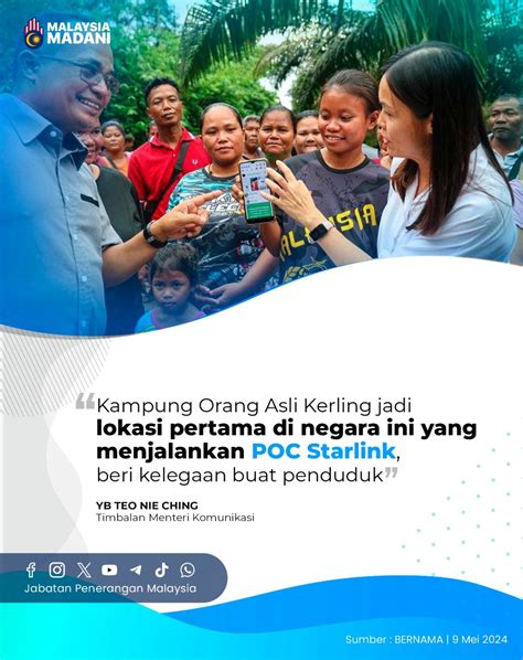 KAMPUNG ORANG ASLI KERLING JADI LOKASI PERTAMA DI NEGARA INI YANG