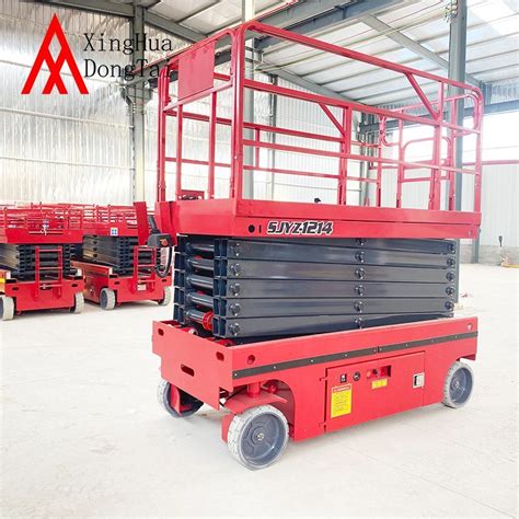 Lifting Equipment Self Propelled Scissor Lifter Electric Ladder Lift Mobile Lifting Platform