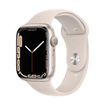 Apple Watch Series 7 GPS boîtier Aluminium Lumière Stellaire 41mm avec