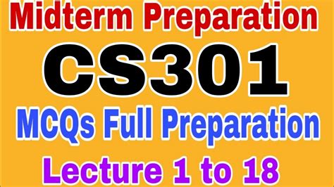 CS301 Midterm Preparation Spring 2023 2024 Cs301 Midterm Preparation