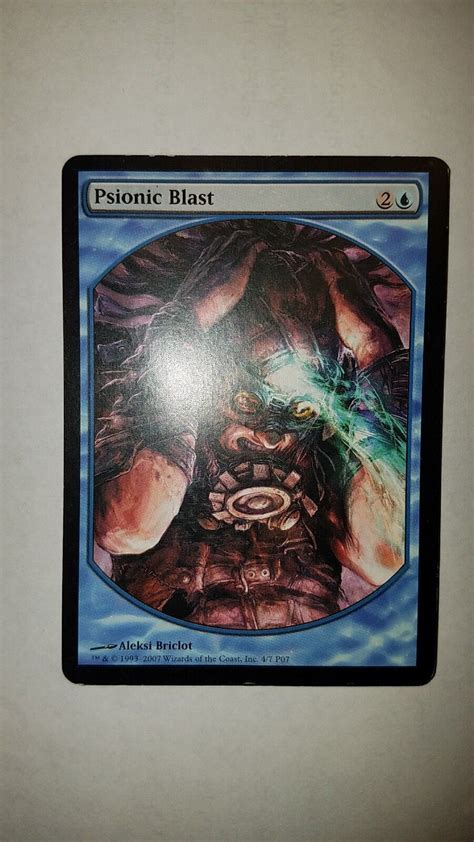 1x Mtg Psionic Blast Textless Player Rewards English Mtg Promos X1