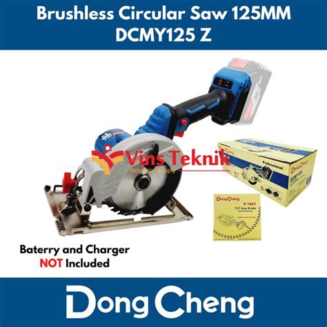 Jual Brushless Cordless Circular Saw Gergaji Kayu 125mm Dongcheng