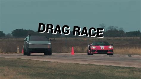 Tesla Cybertruck Drag Races Hennessey Supercharged Corvette Defeat Is