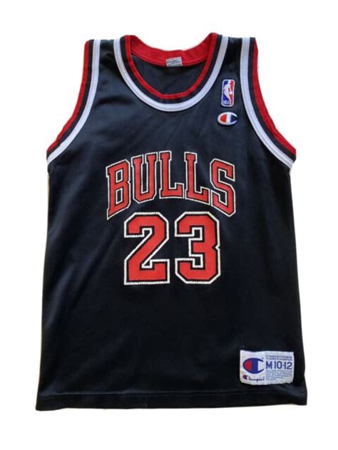 Vintage 90s Champion Michael Jordan Jersey Kids 10 12 Sewn Chicago