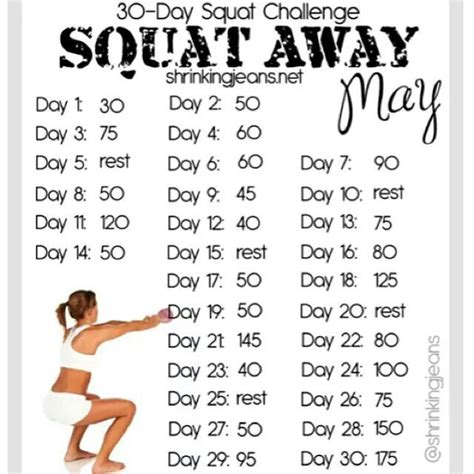 30 Day Squat Challenge 30 Day Squat Challenge Intermediate 30 Day