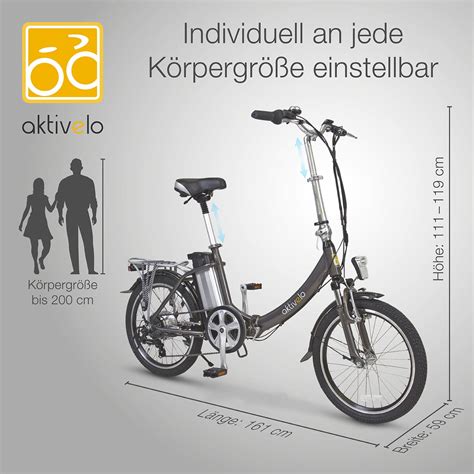 Aktivelo Alu Elektro Faltrad Sport Kaufen Aktivshop