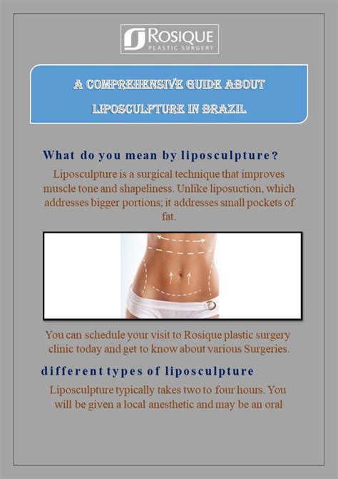 PPT Liposculpture Brazil By Rosique Plastic Surgery PowerPoint