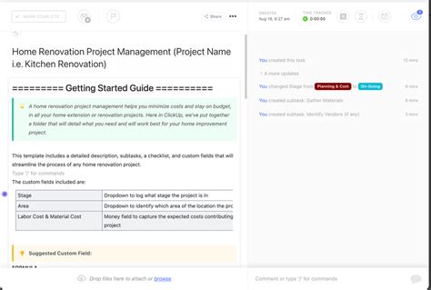 Home Renovation Project Management Template By Clickup Hot Sex Picture