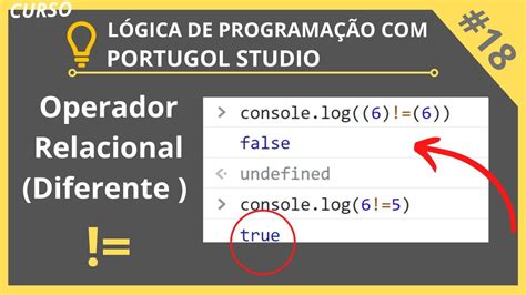 Operadores Relacionais Operador Relacional Diferente Curso De