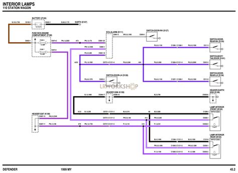 Interior Lamps Wiring Diagrams Find Land Rover Parts At Lr Workshop