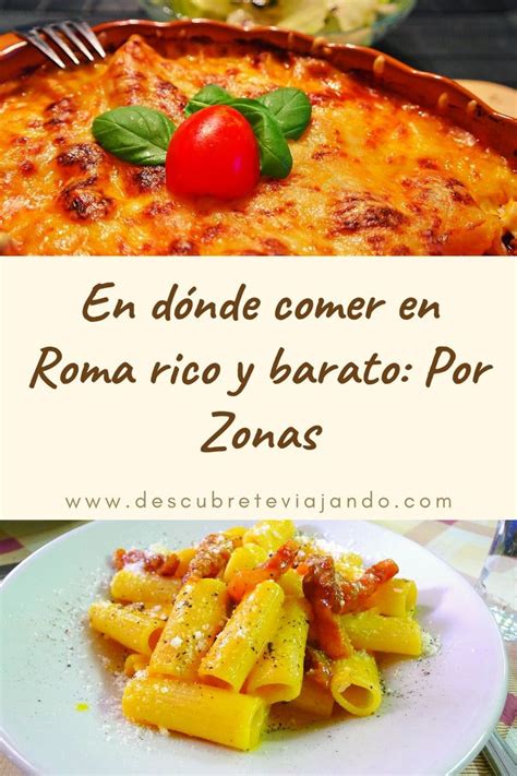 D Nde Comer En Roma Rico Y Barato Por Zonas Y Con Mapa Roma