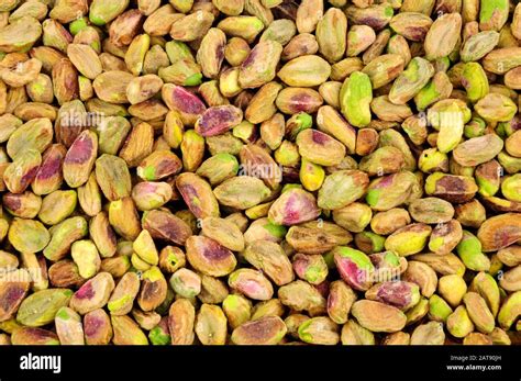 Fresh Raw Shelled Pistachio Nut Kernel Background Stock Photo Alamy