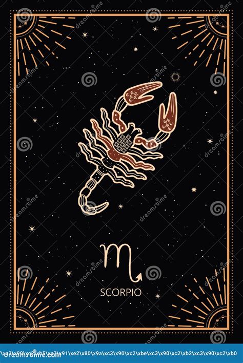 Tarjetas De Signos Zodiac Fondo Zodiaco Escorpi N De Constelaci N