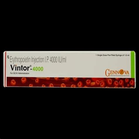 Injection Vintor U Recombinant Human Erythropoietin Alfa Iu