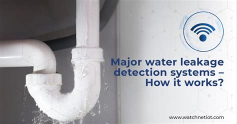 Major Water Leakage Detection Systems How It Works WatchNet IoT