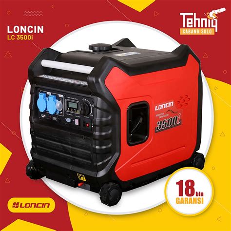 Jual Mesin Genset Generator Listrik Bensin Loncin Lc 3500i Digital