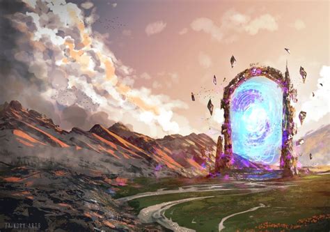 Only There Life Flourishes Fantasy Portal Wallpaper Portal Art