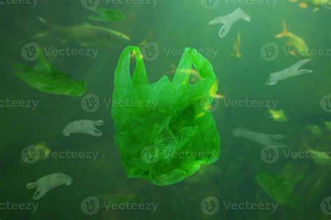 Plastic bag pollution underwater ocean background 12475129 Stock Photo ...