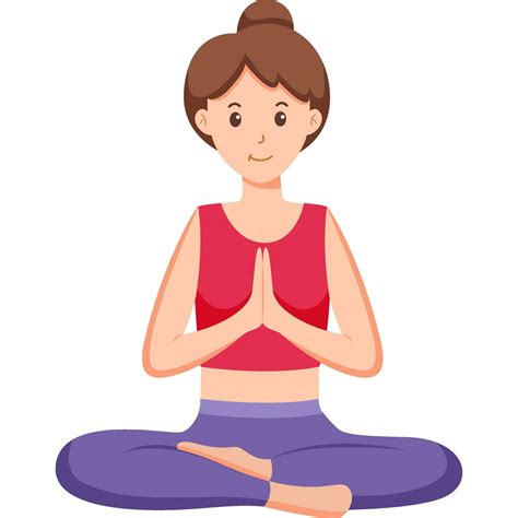 Sukhasana Yoga Asana Pose 26125717 Vector Art At Vecteezy