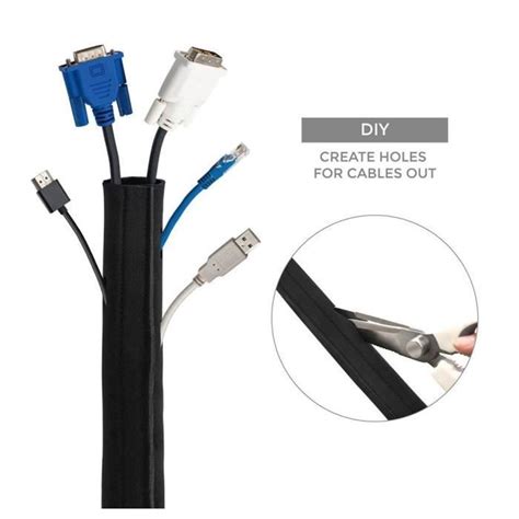 Tv Vid O Et Home Cin Ma Cache Cable Rangement Cache C Bles Flexible