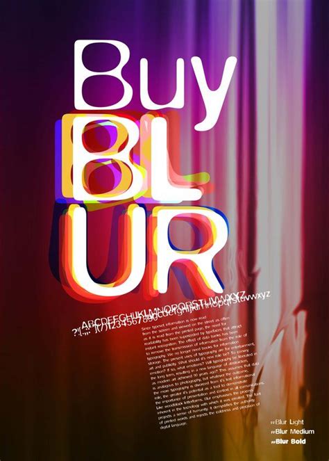 Blur Poster by justSiLeNtWaLkEr on deviantART in 2023 | Neville brody ...