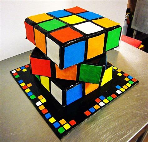 25 Nerdy Cakes To Have A Blast On Your Geeky Birthday Cube Cake