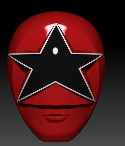 RED ZEO RANGER HELMET 3D model 3D printable | CGTrader