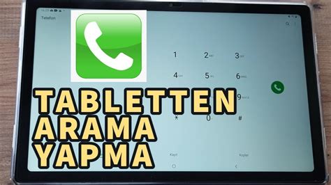 Samsung Tabletten Arama Yapma Tablete Telefon Nas L Ba Lan R Youtube